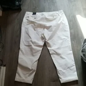 Lane Bryant Jeans Lane Bryant Lowrise Boyfriendroll Cuff White - Main Image